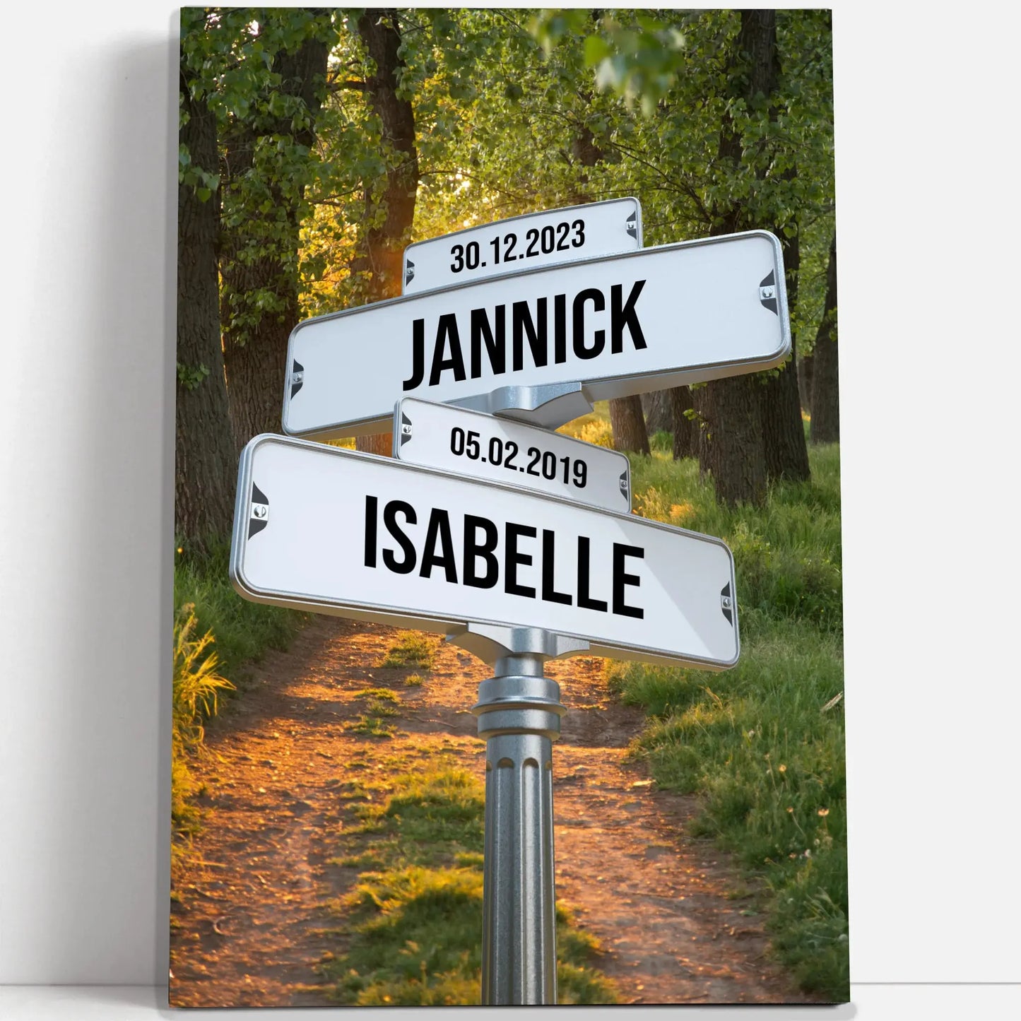 Tableau prénom « chemin » Love-Gallery