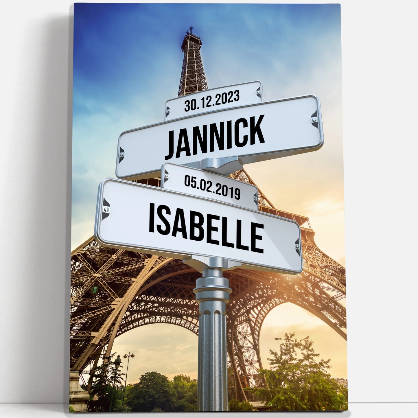 Tableau prénom « tour Eiffel »