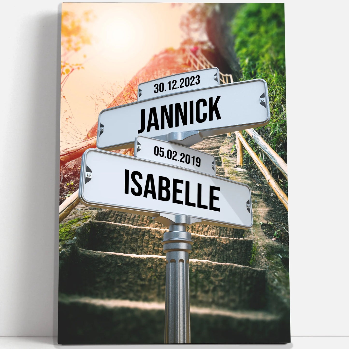 Tableau prénom « marche infinie »