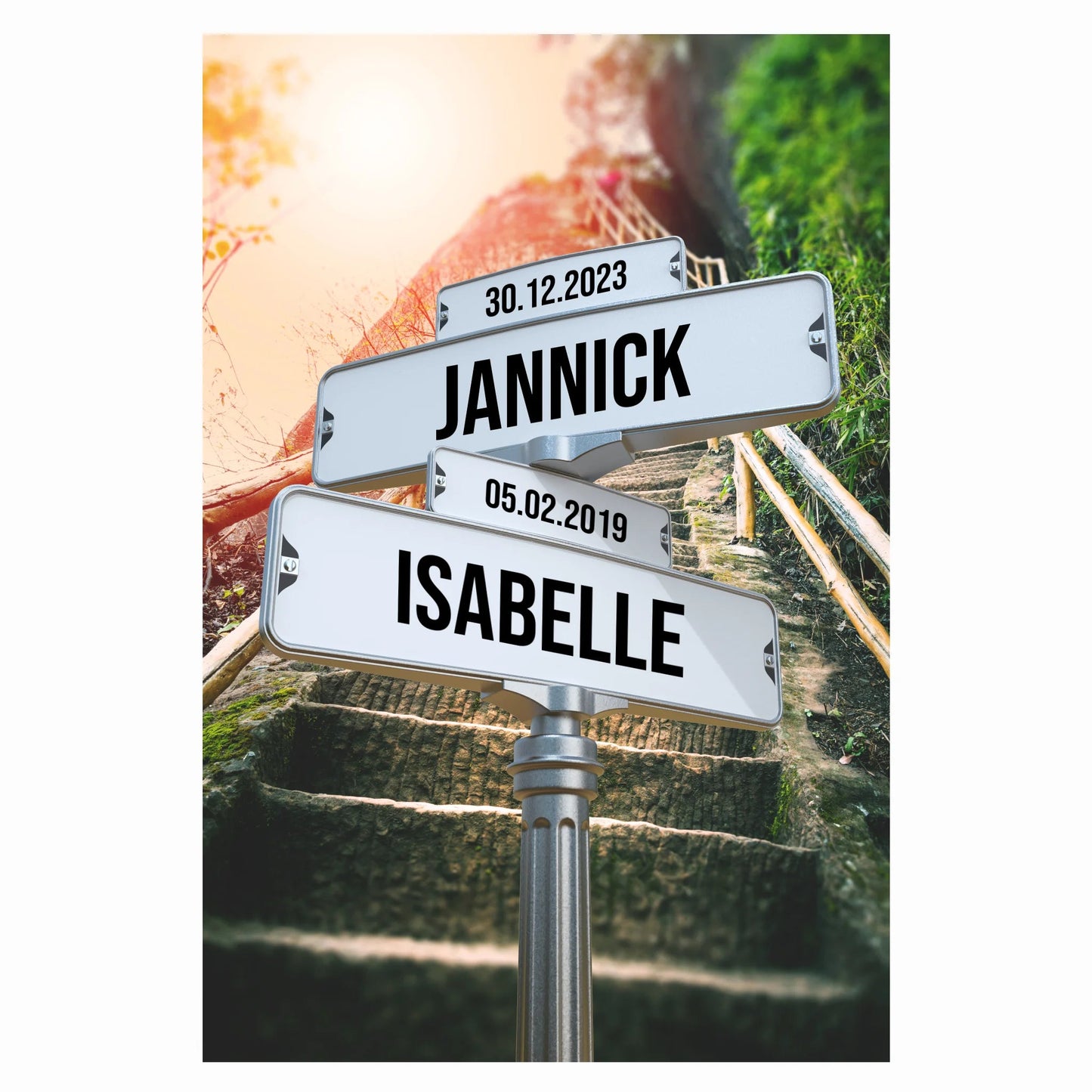 Tableau prénom « marche infinie »