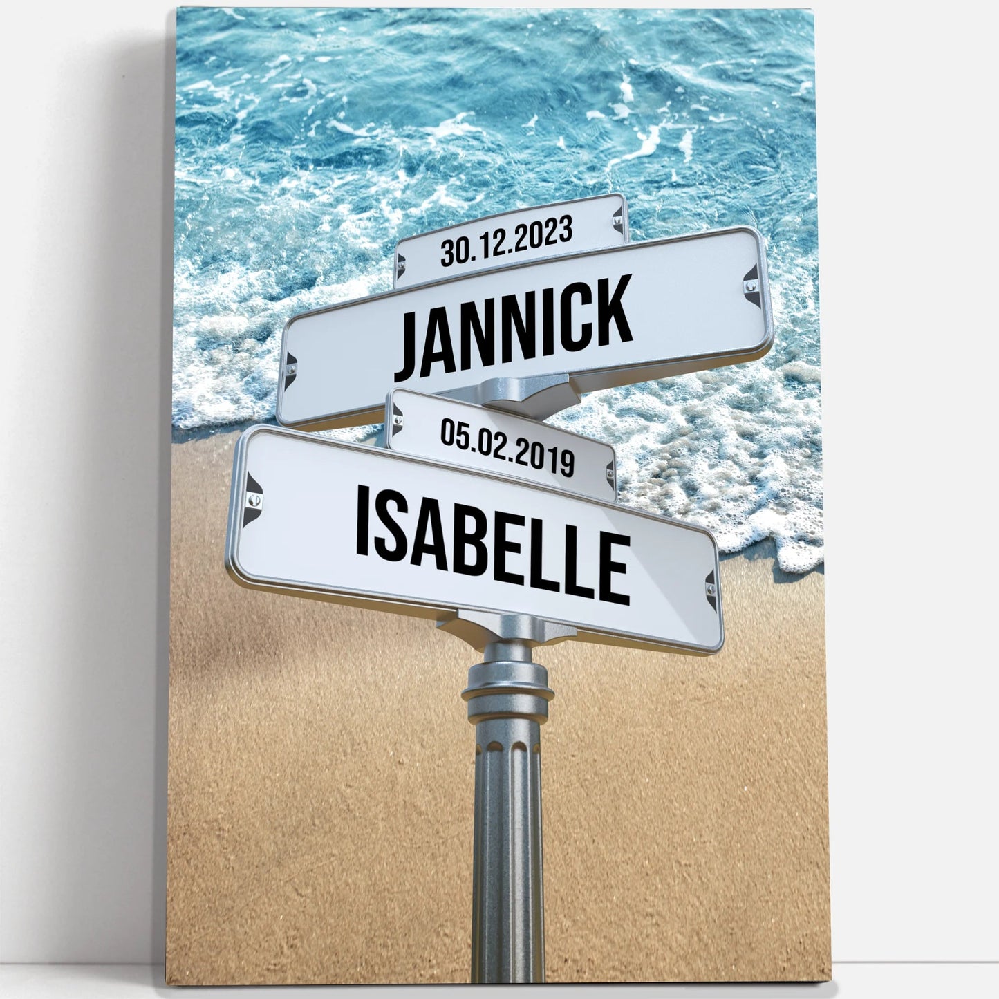 Tableau prénom « mer turquoise » Love-Gallery