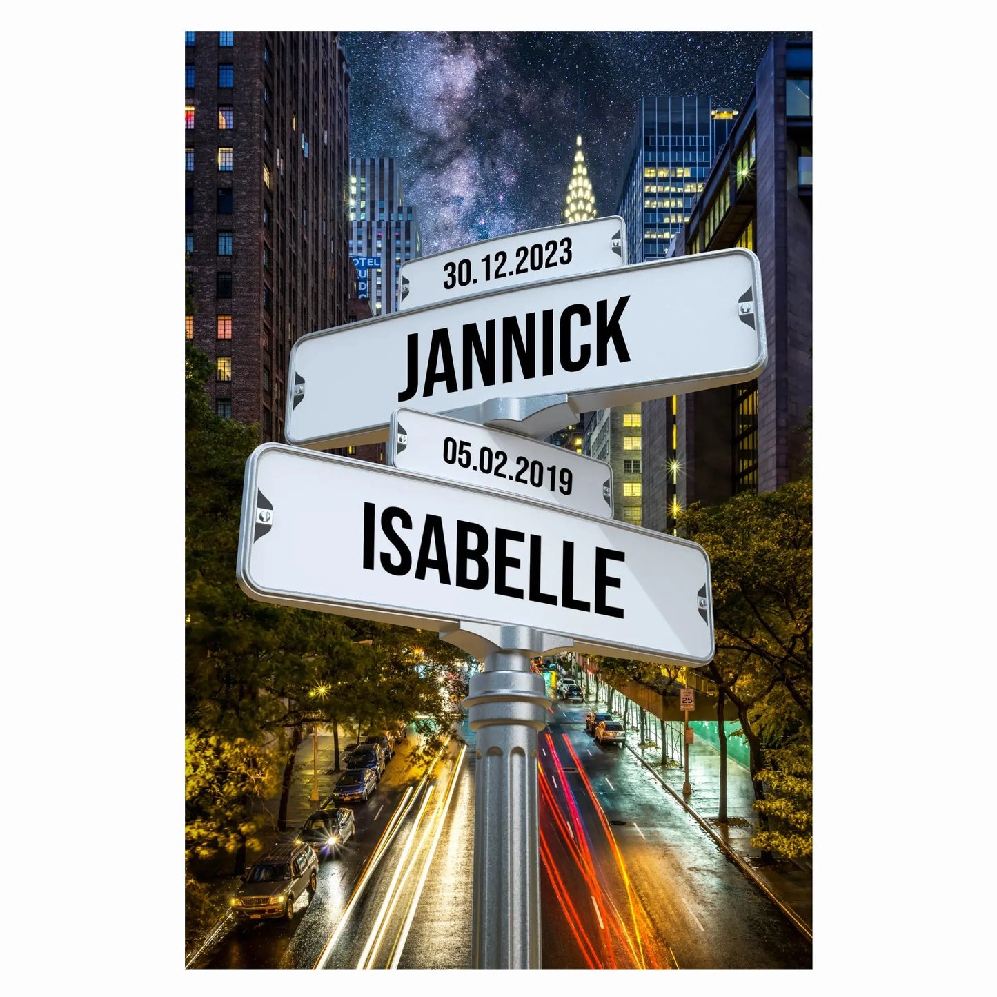 Tableau prénom « New York street » Love-Gallery