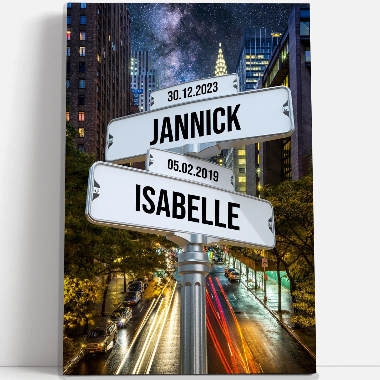 Tableau prénom « New York street »