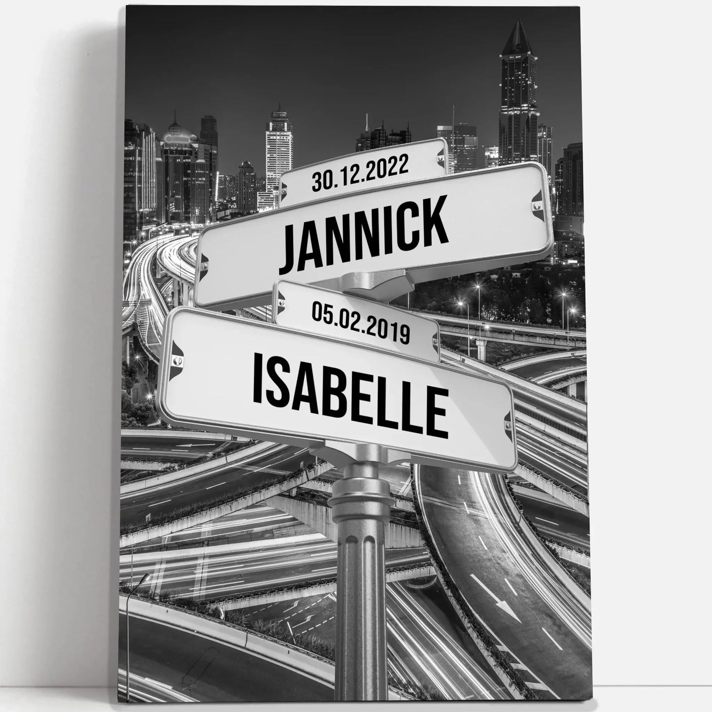 Tableau prénom « street road » Love-Gallery