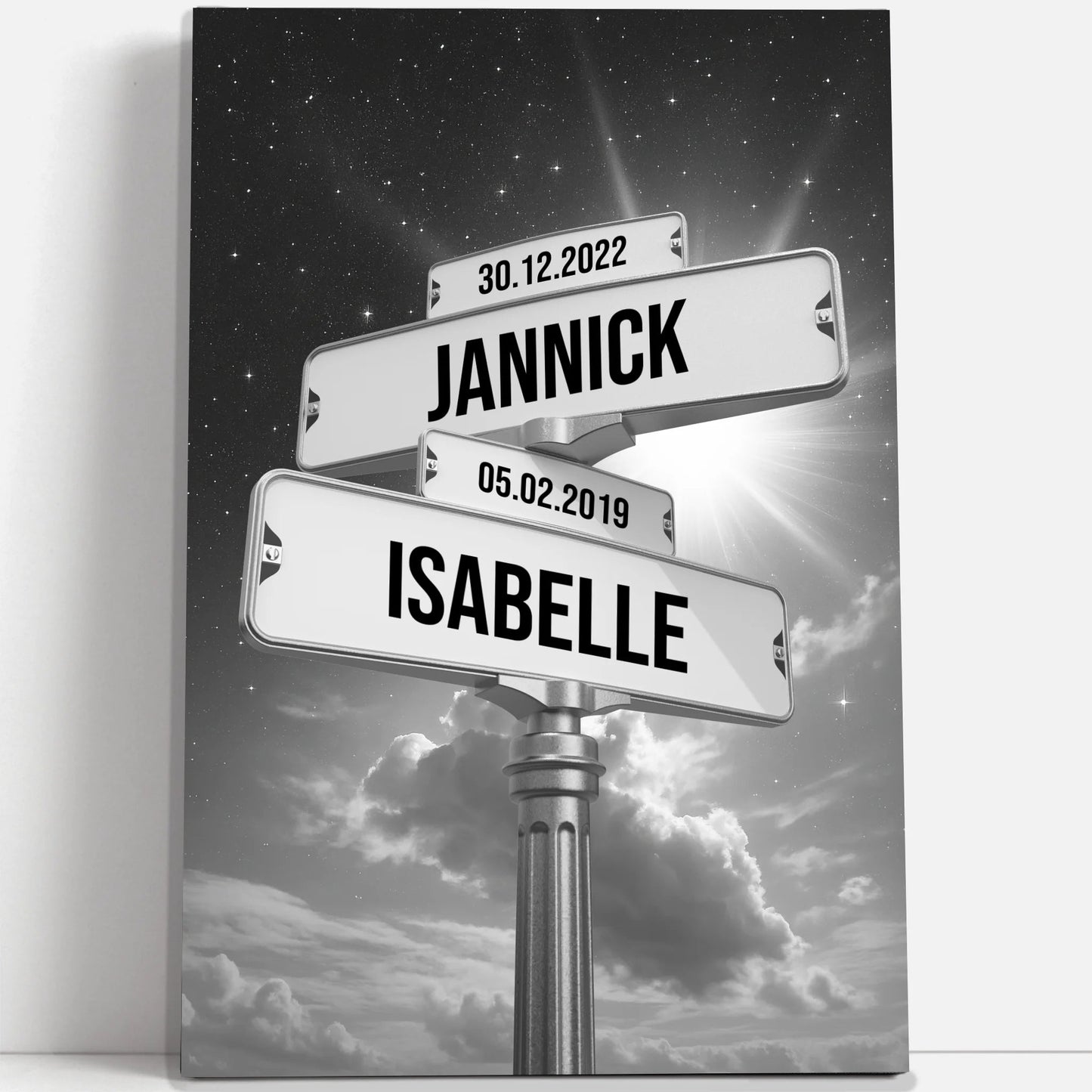 Tableau prénom « dans les étoiles »