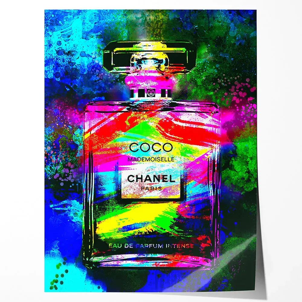 Tableau pop art coco bleu Love-Gallery