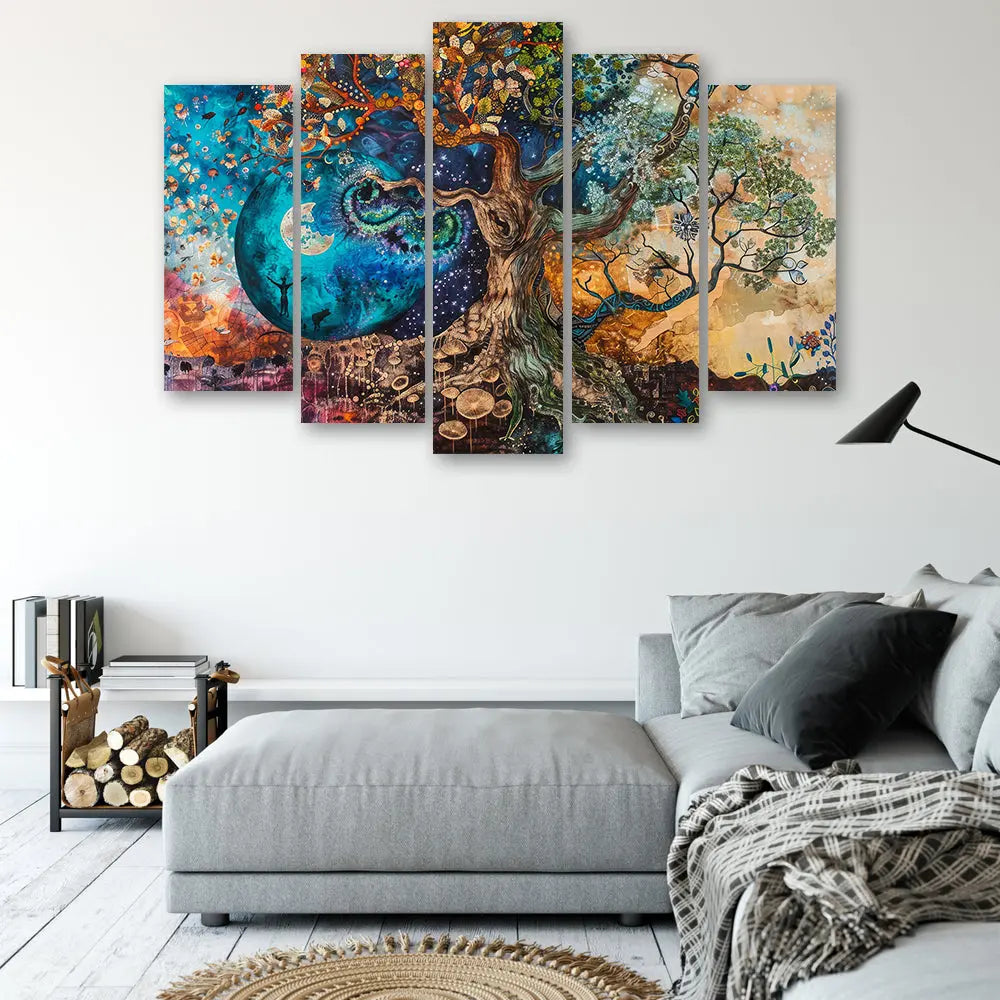Tableau arbre de vie cosmique Love-Gallery