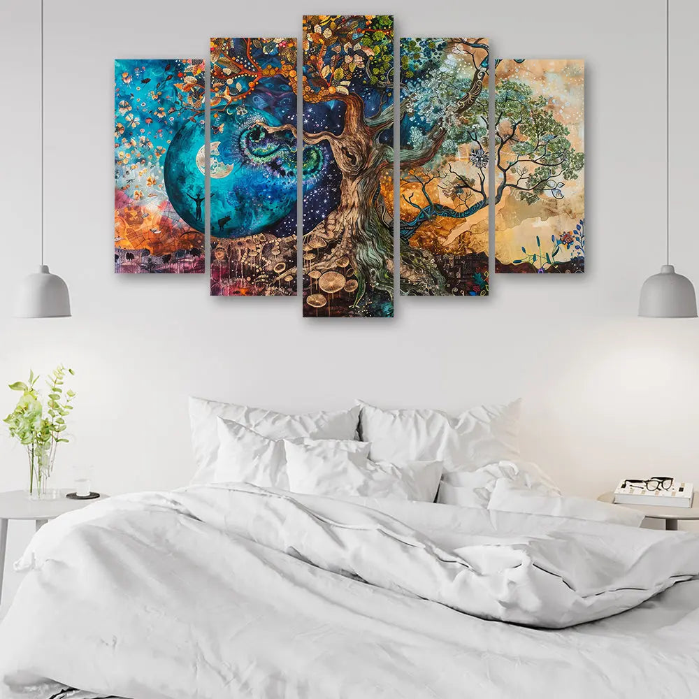 Tableau arbre de vie cosmique Love-Gallery