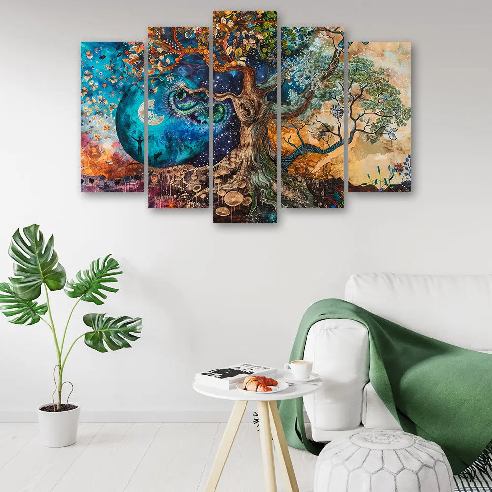 Tableau arbre de vie cosmique Love-Gallery