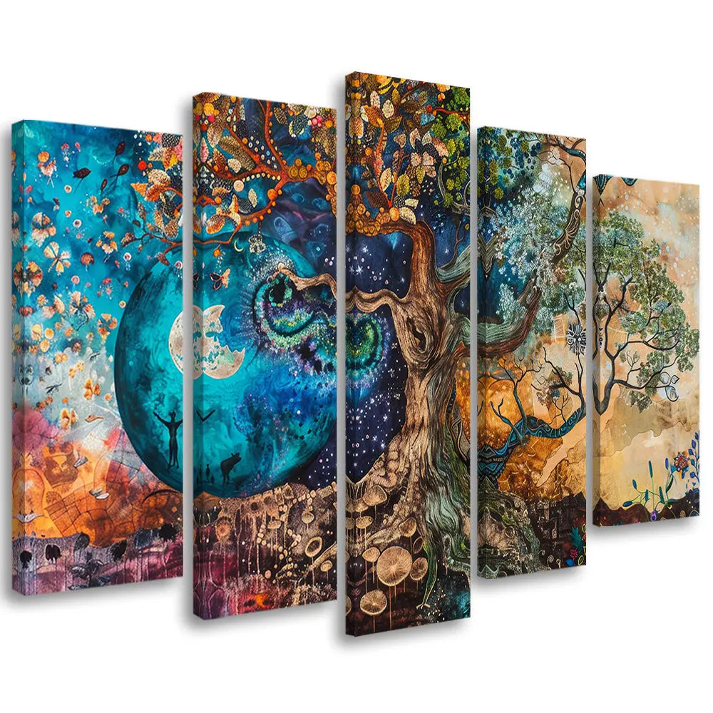 Tableau arbre de vie cosmique Love-Gallery