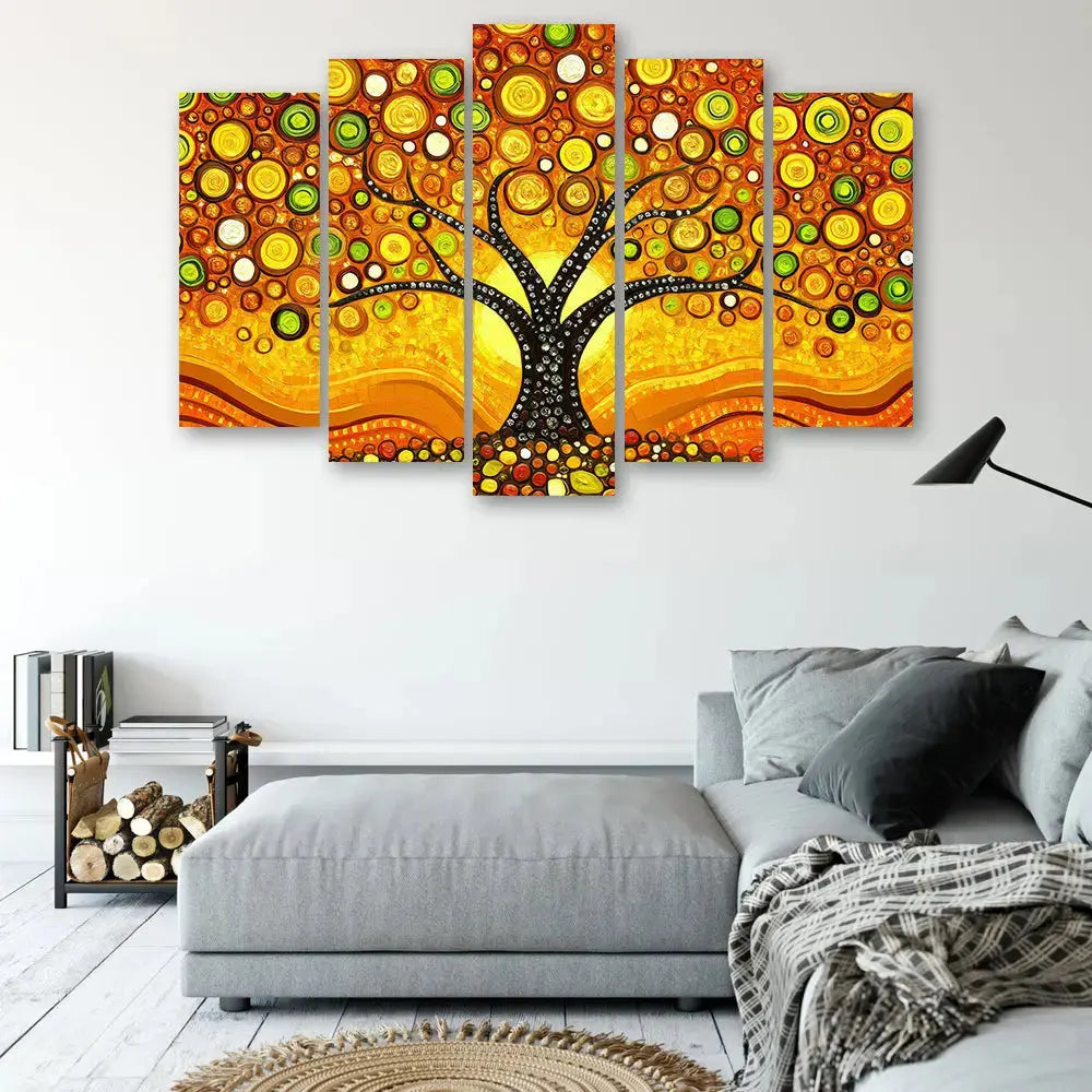 Tableau arbre de vie spirale style Klimt Love-Gallery