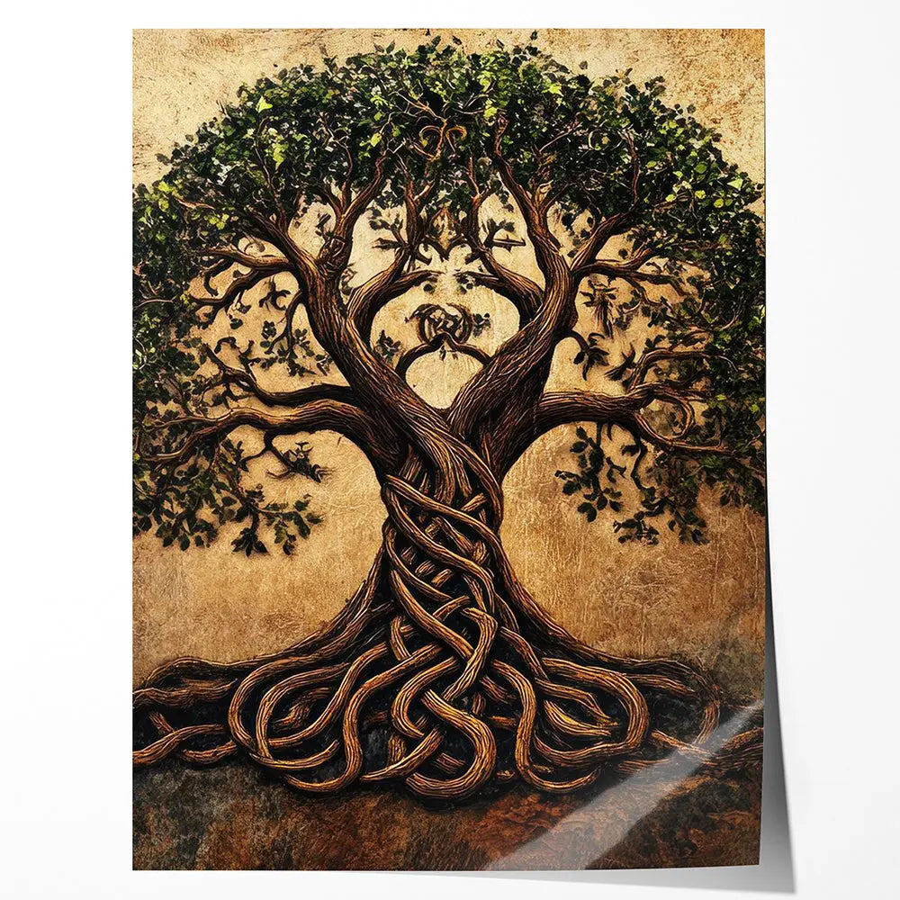 Tableau arbre de vie celtique