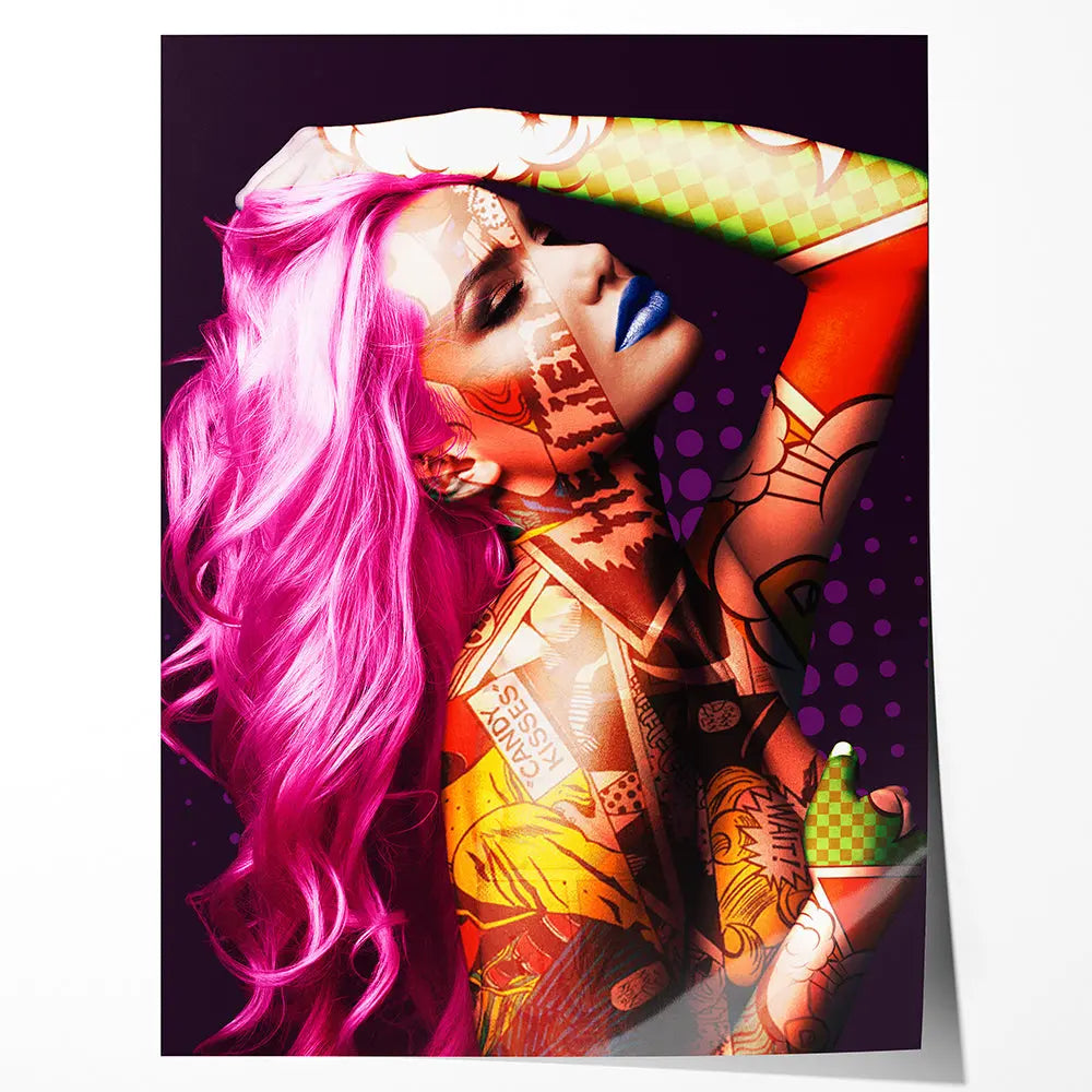 Tableau femme pop art Love-Gallery