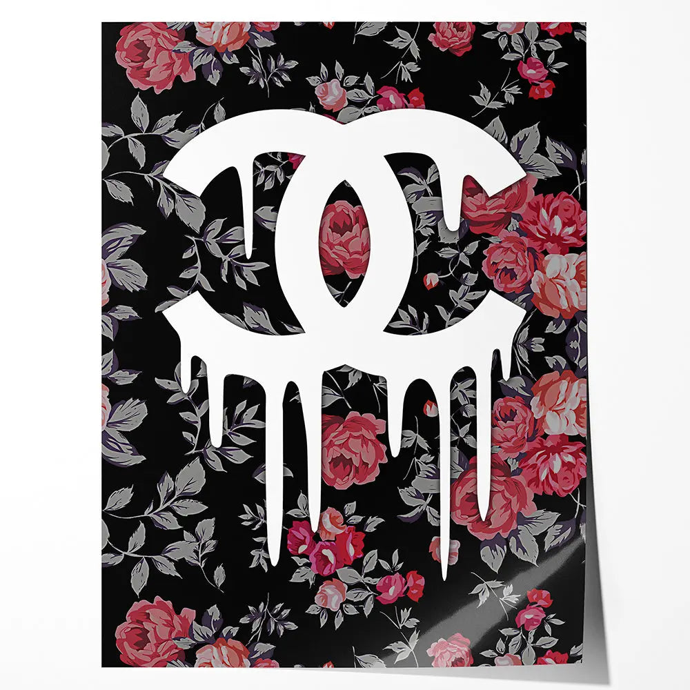 Tableau pop art coco logo drip Love-Gallery