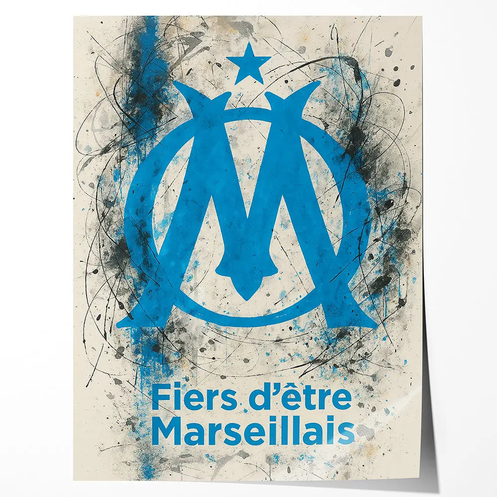 Tableau pop art Olympique de Marseille Love-Gallery