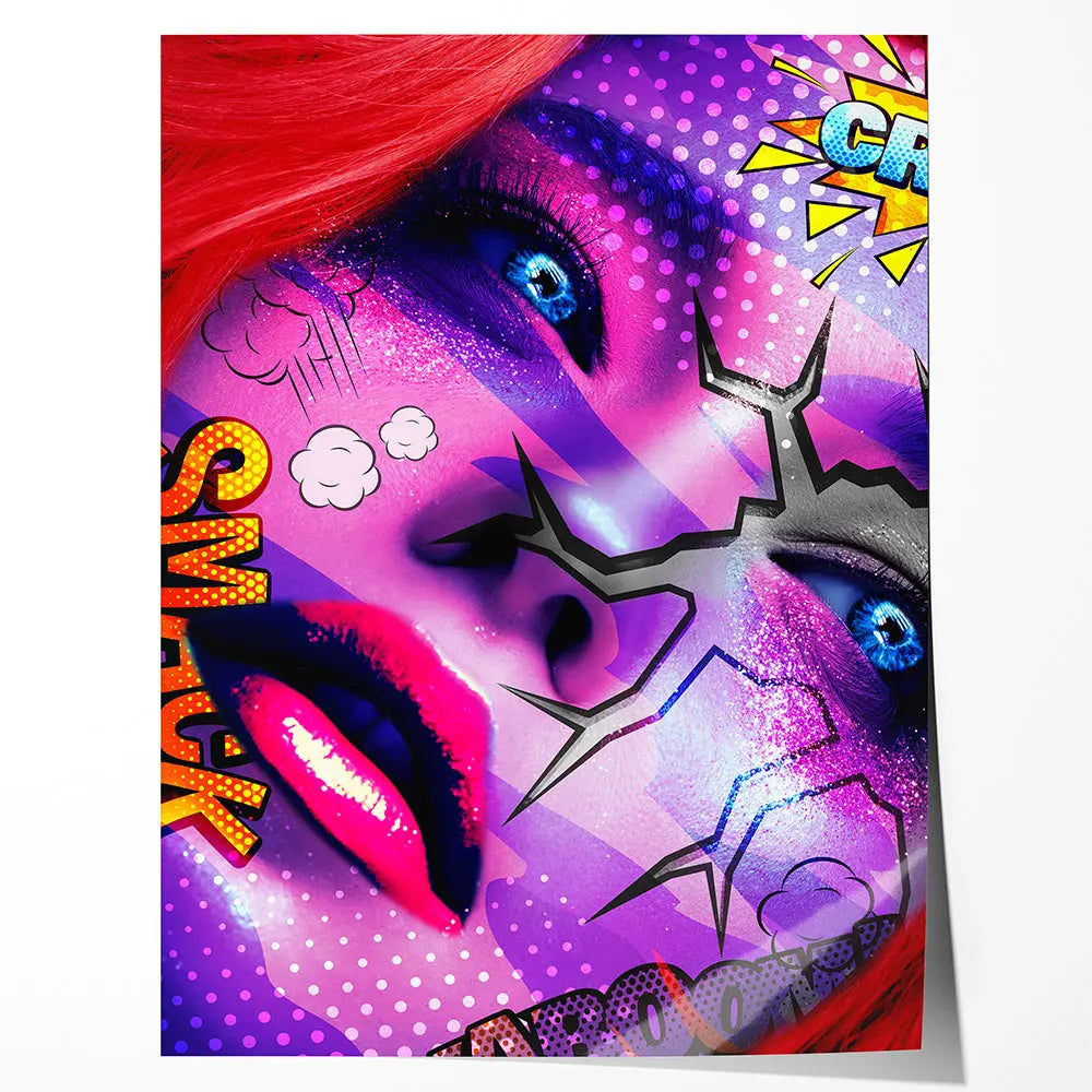 Tableau visage femme pop art Love-Gallery