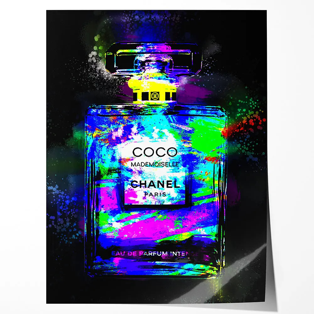 Tableau pop art coco violet Love-Gallery