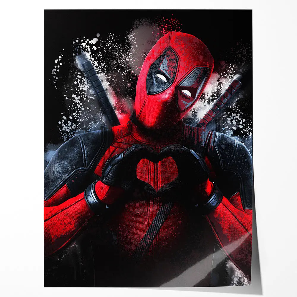 Tableau pop art deadpool Love-Gallery