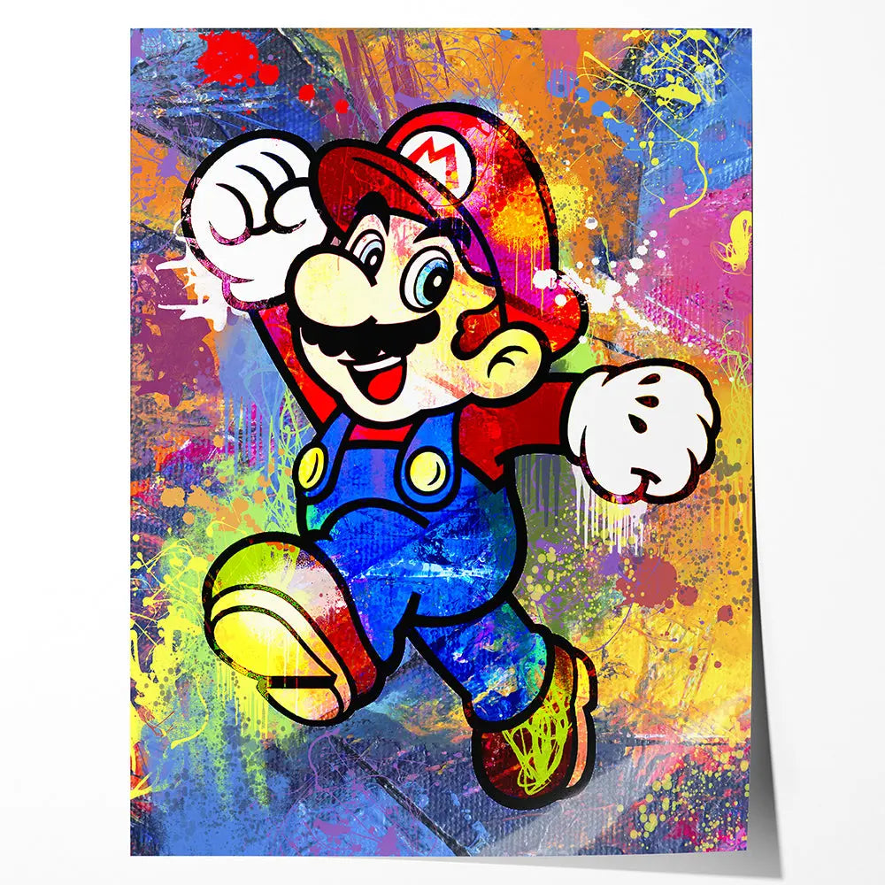 Tableau pop art mario Love-Gallery