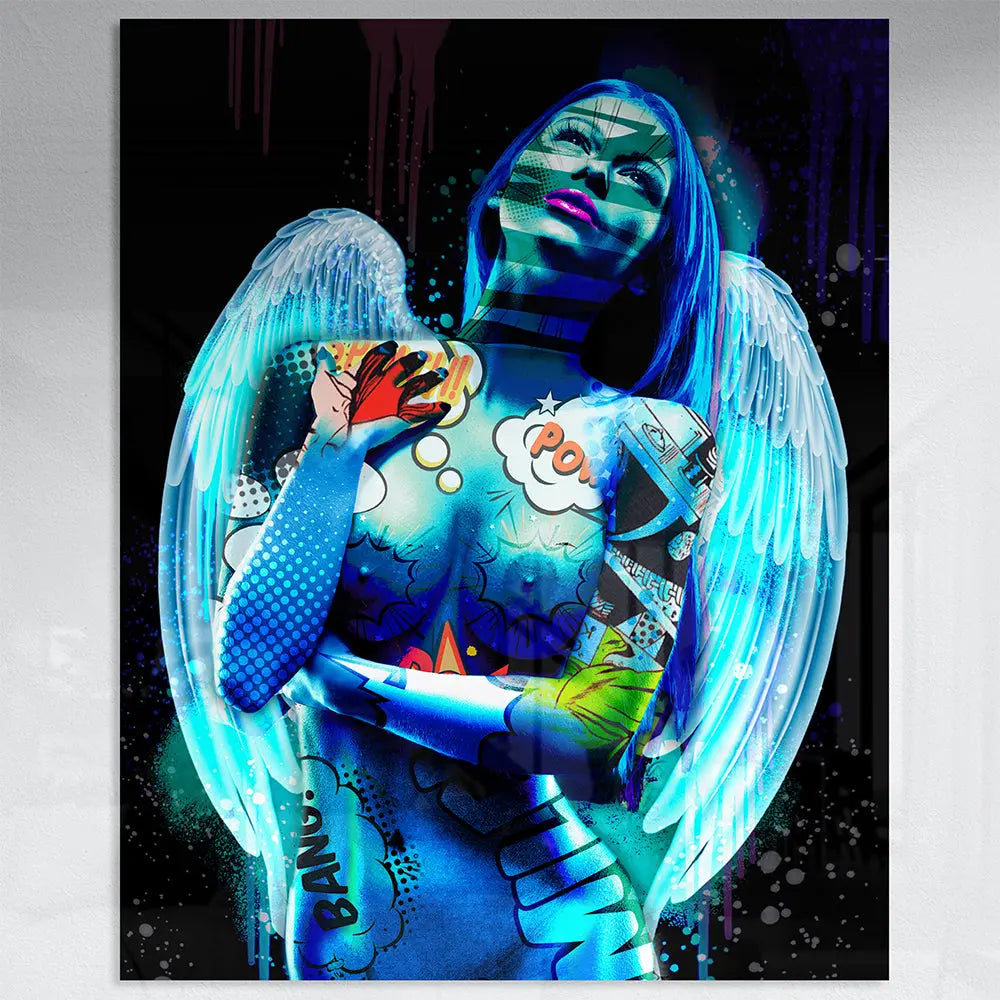 Tableau femme ange pop art Love-Gallery