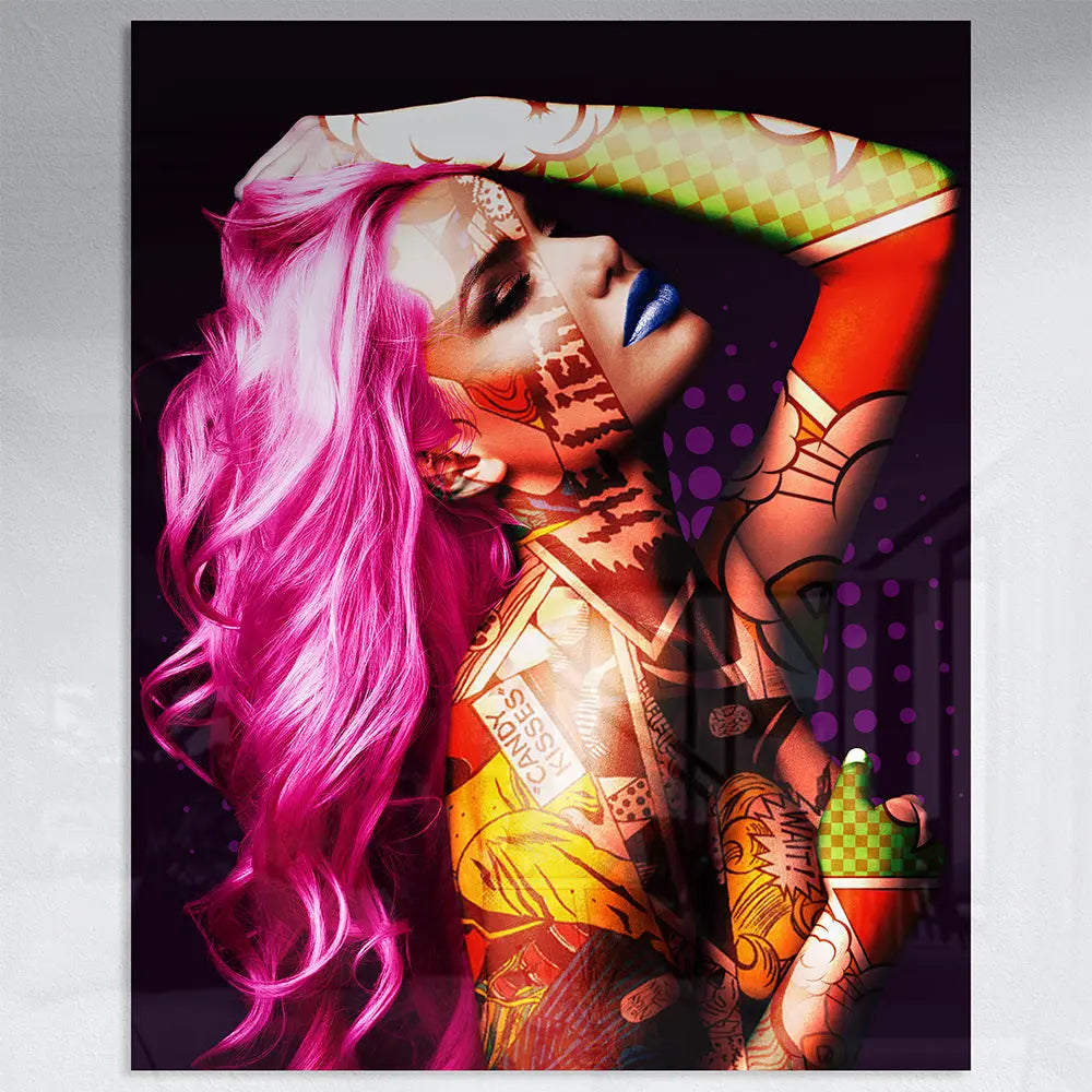 Tableau femme pop art Love-Gallery