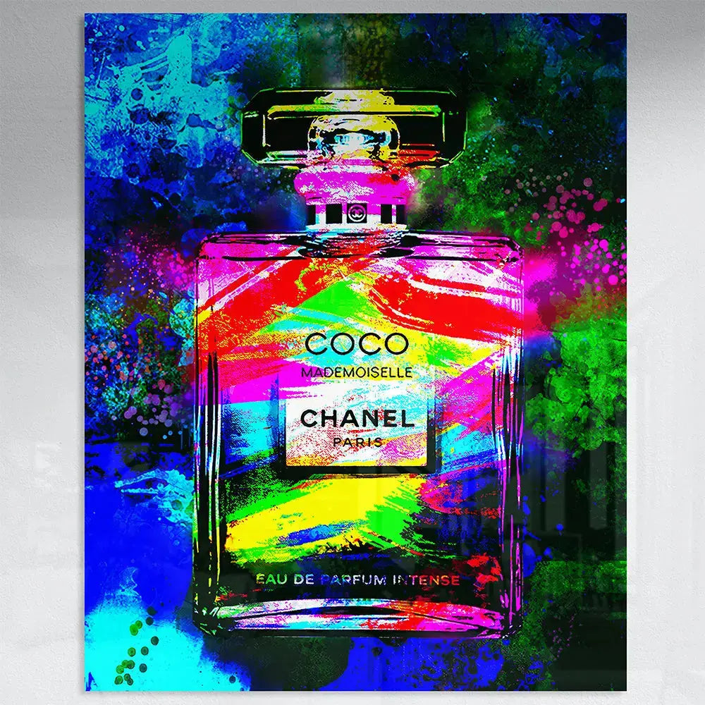 Tableau pop art coco bleu Love-Gallery