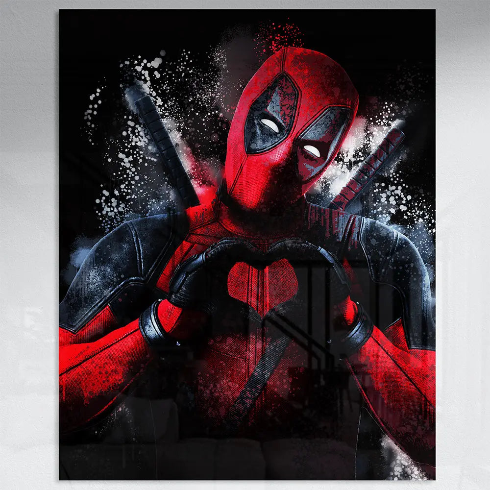 Tableau pop art deadpool Love-Gallery