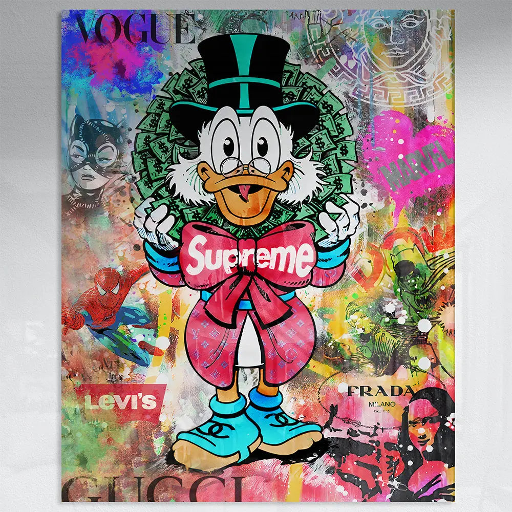 Tableau pop art picsou Love-Gallery