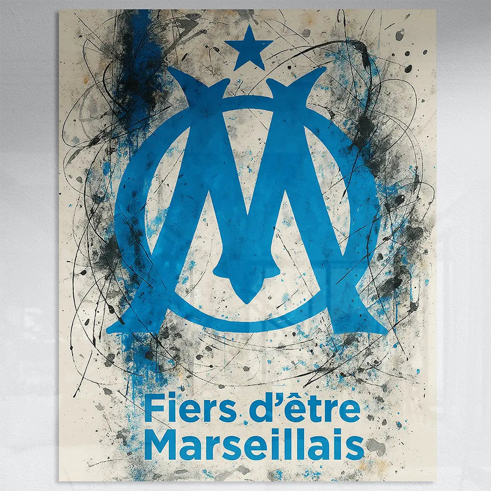 Tableau pop art Olympique de Marseille Love-Gallery