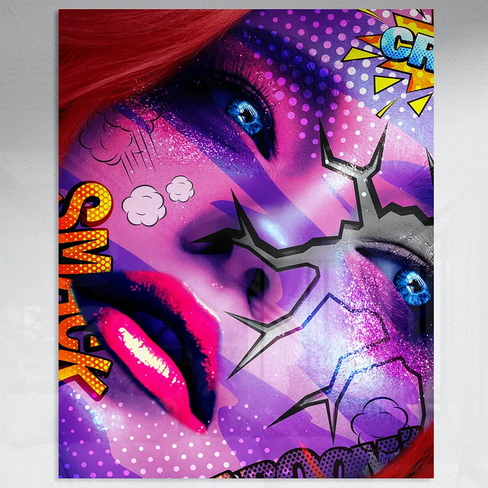 Tableau visage femme pop art Love-Gallery