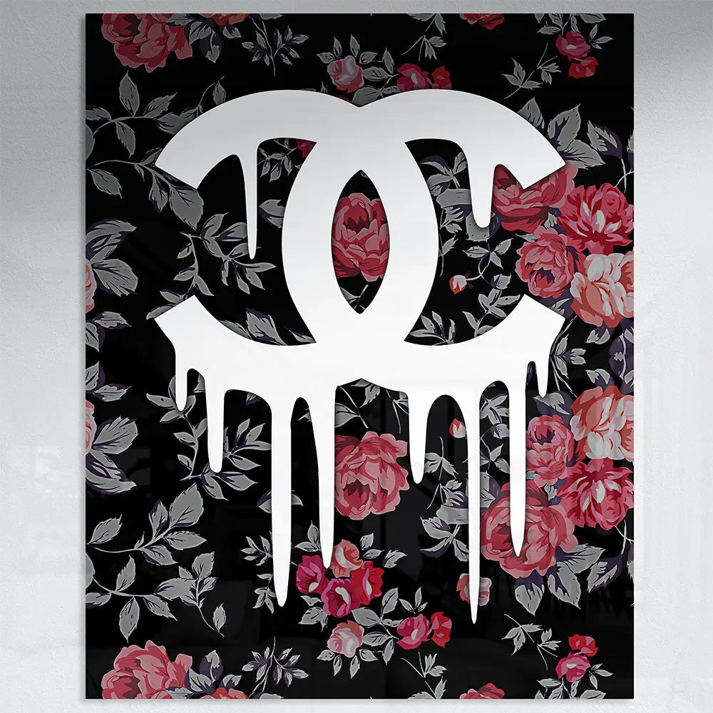 Tableau pop art coco logo drip Love-Gallery