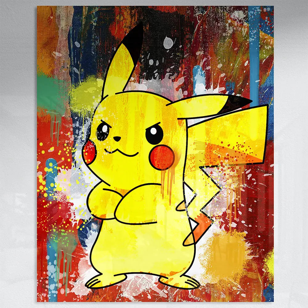 Tableau pop art pikachu Love-Gallery