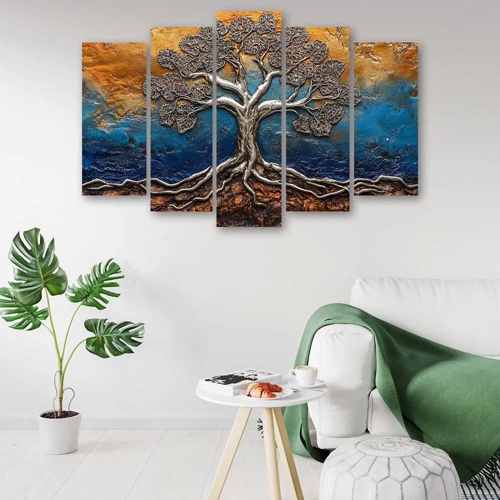 Tableau arbre de vie relief abstrait Love-Gallery
