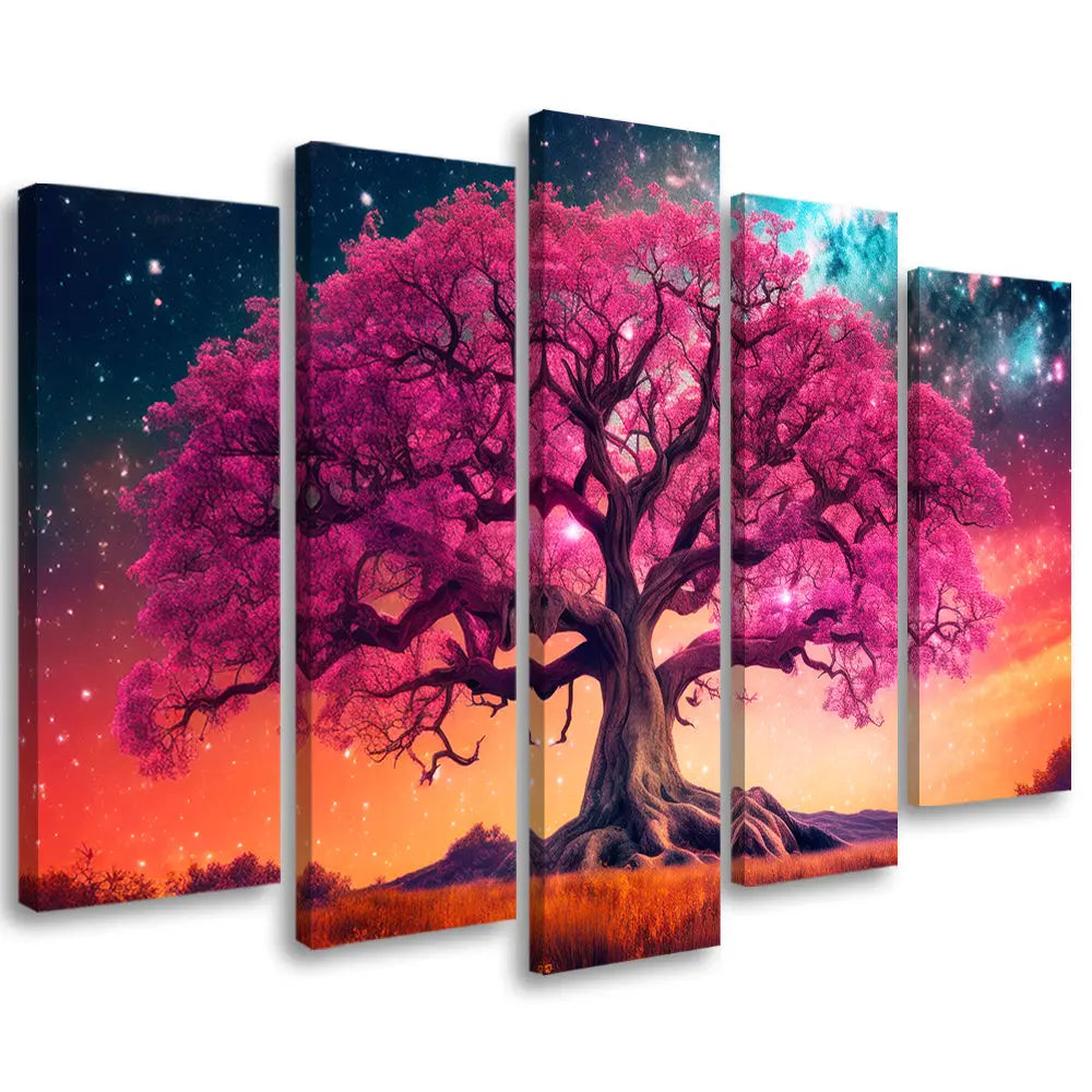 Tableau arbre rose majestueux Love-Gallery