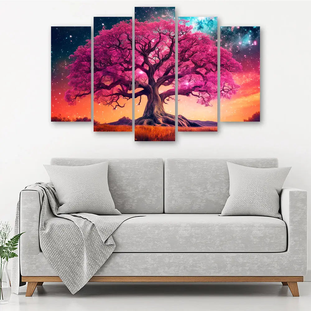 Tableau arbre rose majestueux Love-Gallery