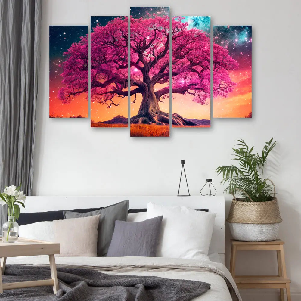 Tableau arbre rose majestueux Love-Gallery