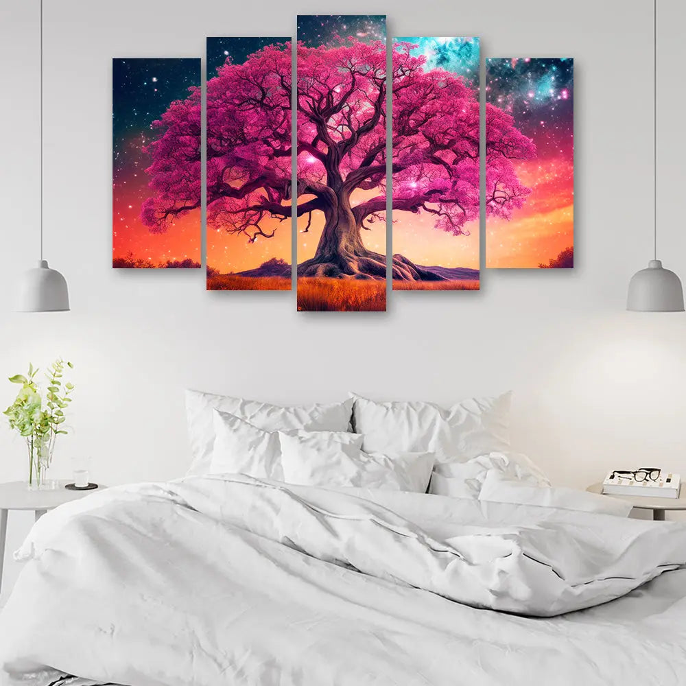 Tableau arbre rose majestueux Love-Gallery