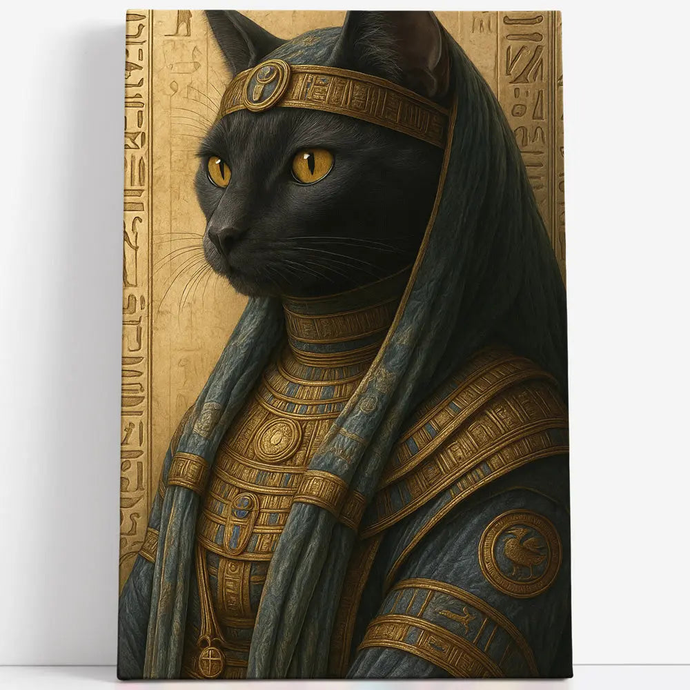 Tableau egypte chat noir Love-Gallery