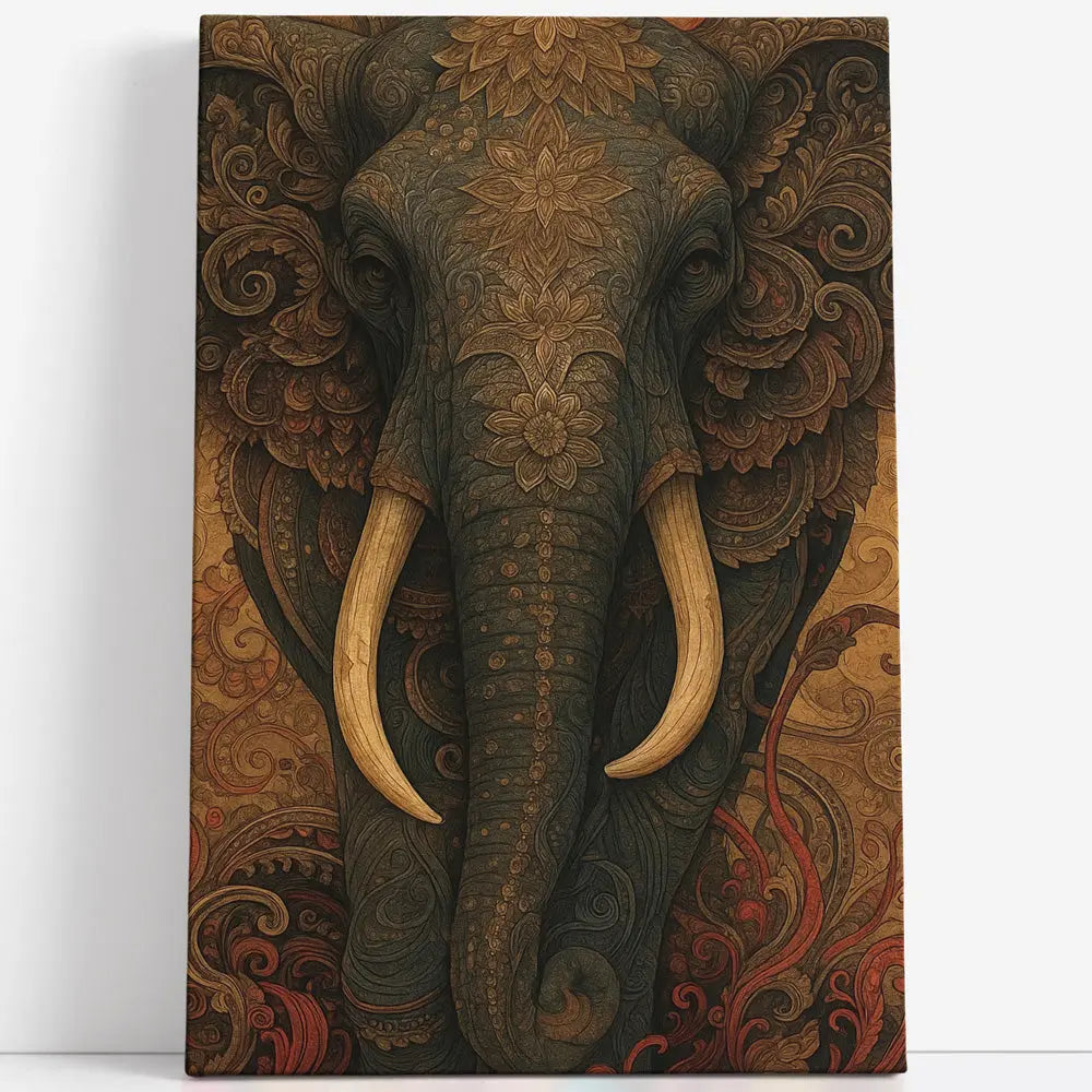 Tableau éléphant ethnique mandala Love-Gallery