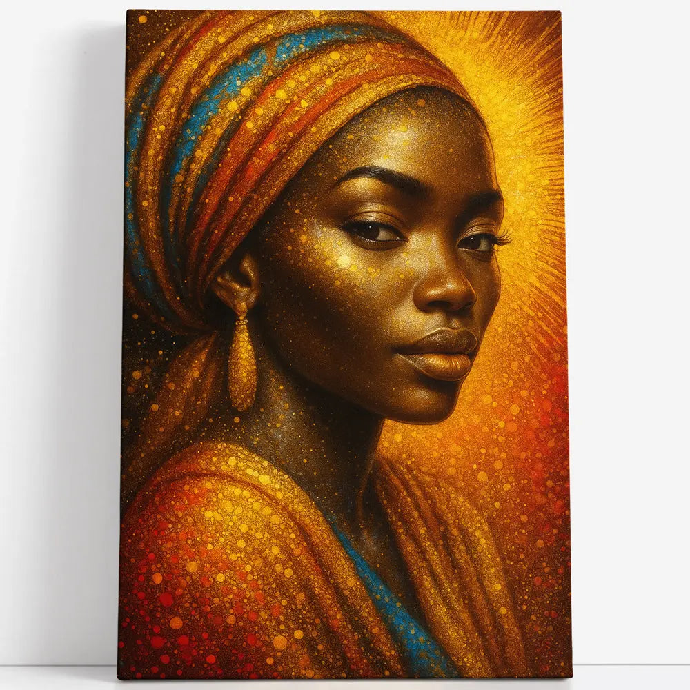 Tableau portrait africaine abstrait Love-Gallery