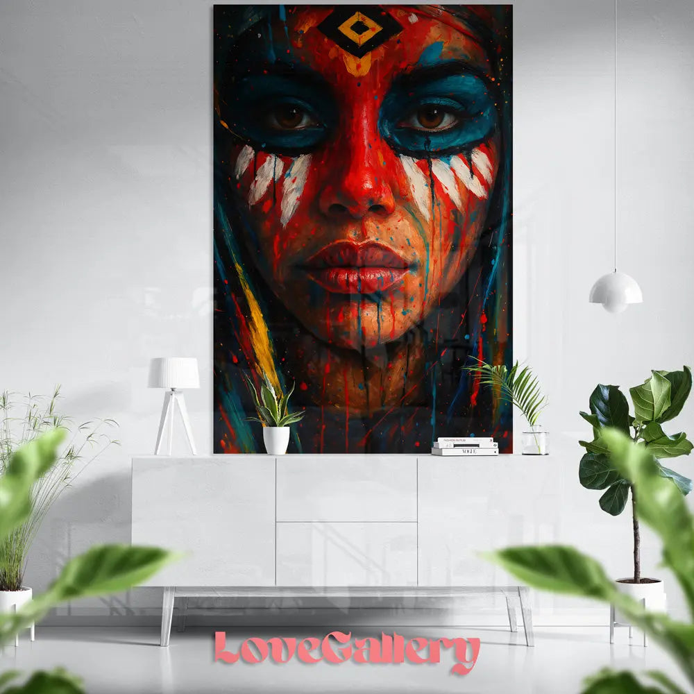 Tableau indienne abstrait Love-Gallery