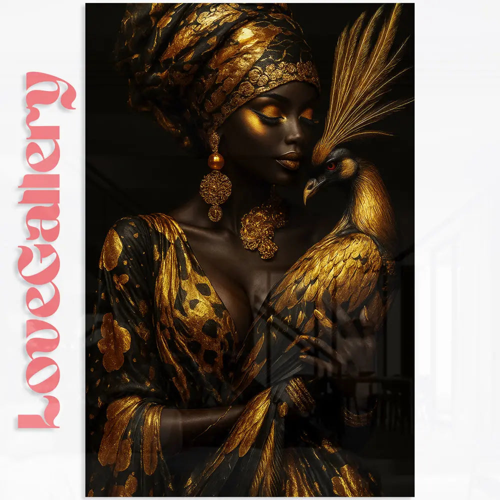 Tableau portrait africaine Baroque hyperréaliste Love-Gallery
