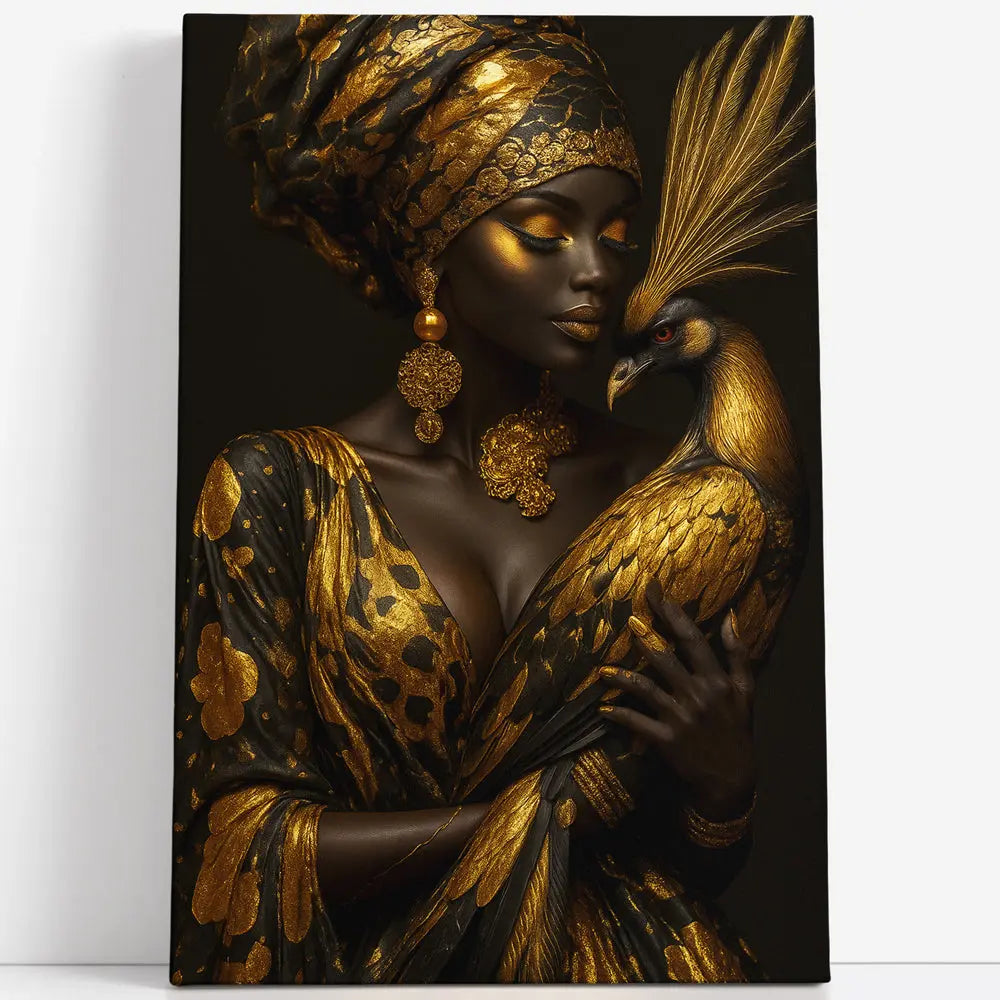 Tableau portrait africaine Baroque hyperréaliste Love-Gallery