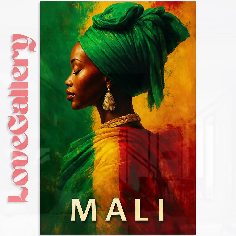 Tableau portrait femme africaine Mali Love-Gallery