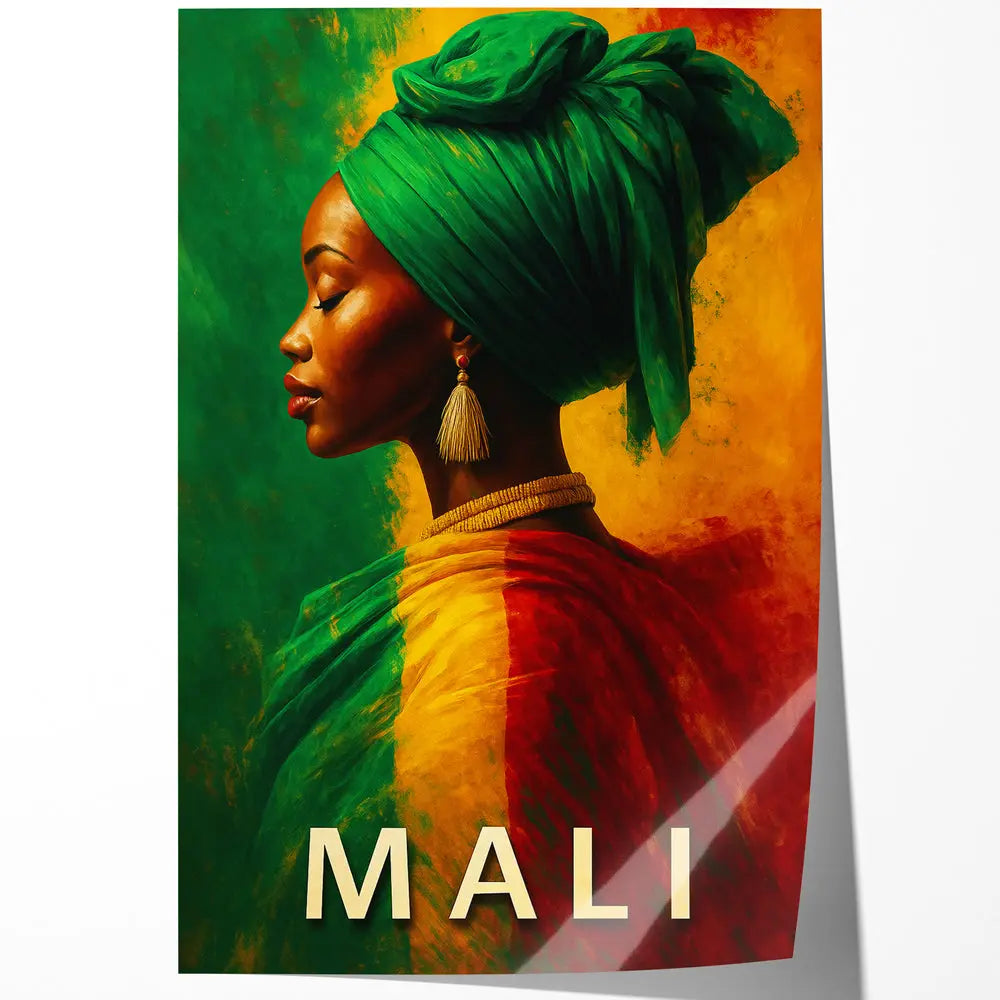 Tableau portrait femme africaine Mali Love-Gallery