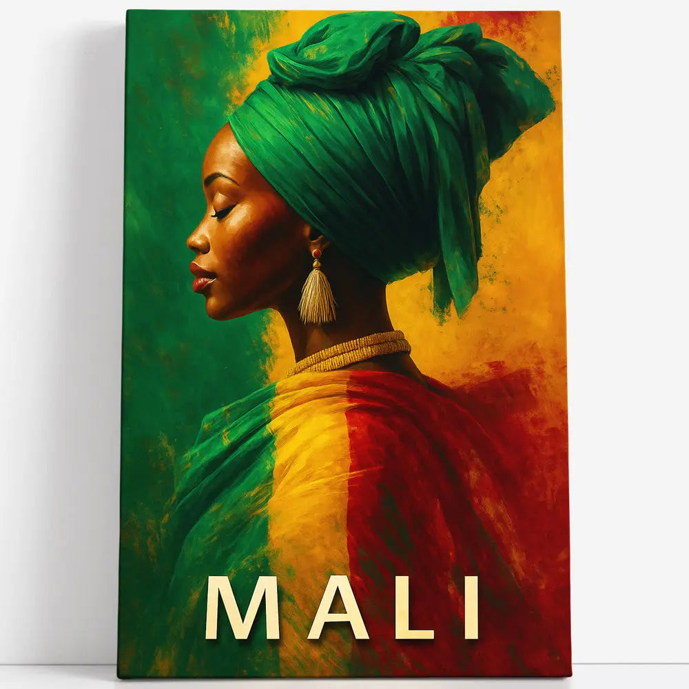 Tableau portrait femme africaine Mali Love-Gallery