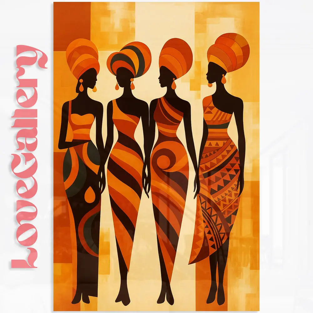 Tableau femmes africaines Silhouettes Love-Gallery