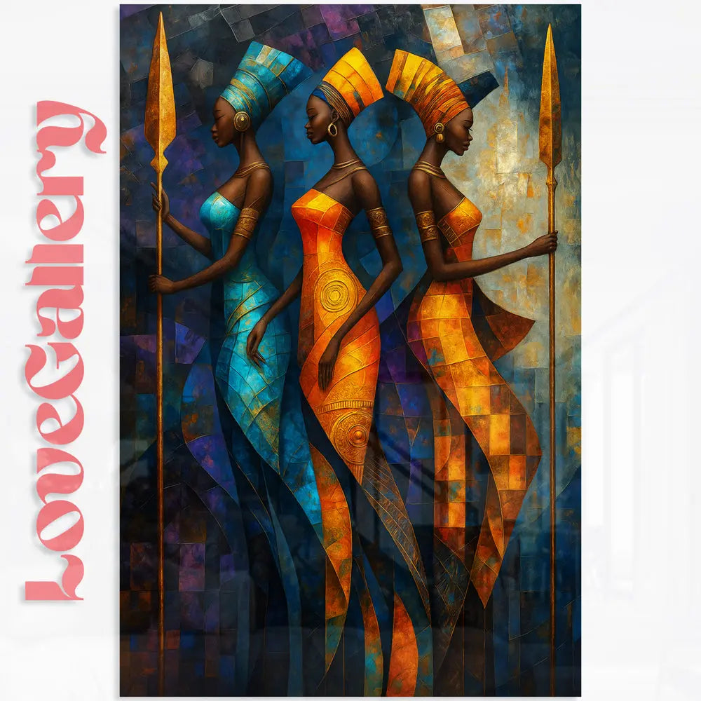 Tableau femmes guerrières africaines Love-Gallery