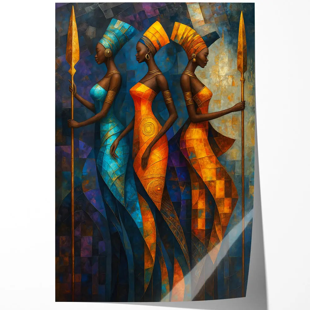 Tableau femmes guerrières africaines Love-Gallery