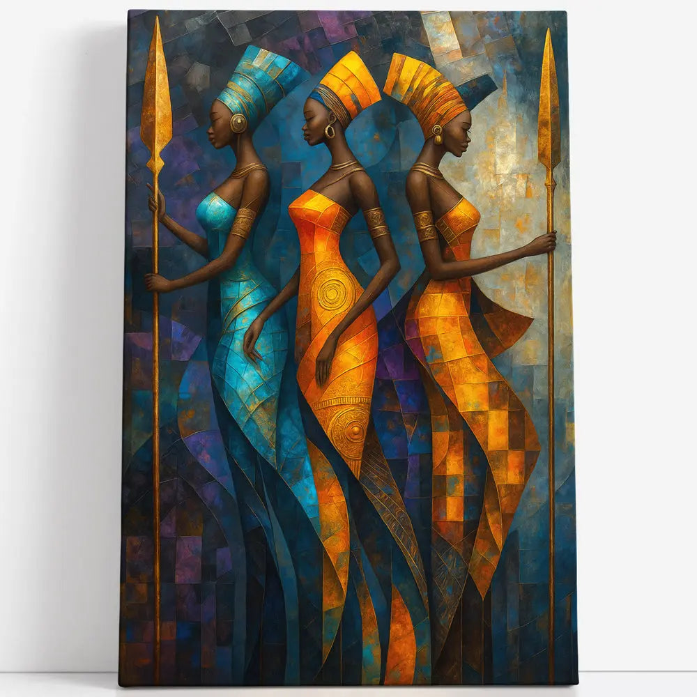 Tableau femmes guerrières africaines Love-Gallery